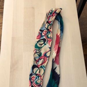 Authentic Multi Colored Coach Purse/Head Scarf